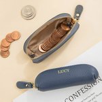 Personalised Multicolor Mini PU Leather Coin Handbag Makeup Bag with Name Daily Travel Accessories Birthday Gift for Women