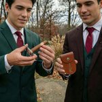 Personalized Classic Antler Monogram Cigar Cutter and PU Leather Case Set with Name Wedding Father's Day Gift for Dad Men