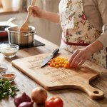 Personalized Retirement Theme Heartfelt Message Wooden Charcuterie Cutting Board with Name and Grip Retirement Gift for Colleague Family Retiree