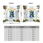 Personalized Dinosaur Soft Throw Pillow Cover with Name and Initial Home Decor Birthday Gift for Dinosaur Lover Kid Boy