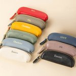 Personalised Multicolor Mini PU Leather Coin Handbag Makeup Bag with Name Daily Travel Accessories Birthday Gift for Women