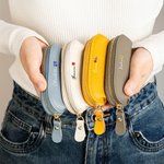 Personlig fødselsblomst flerfarget mini PU lær myntpung sminkepung med navn reise Essential bursdagsgave til kvinner