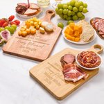 Personalized Retirement Theme Heartfelt Message Wooden Charcuterie Cutting Board with Name and Grip Retirement Gift for Colleague Family Retiree