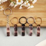 Personlig snygg nyckelring med mänskliga ögon med foto och text Födelsedag Jubileum Present till par pojkvänner flickvänner