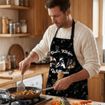 Gepersonaliseerd Foto Design Verstelbaar Waterdicht Naamschort met Zak Moederdag Verjaardagscadeau voor bakker Bakliefhebbers