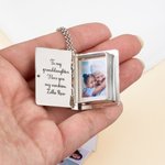 Gepersonaliseerd fotoalbum ketting met 2-6 foto's en tekst sierlijke sieraden verjaardag verjaardag Moederdag cadeau voor vrouwen moeder