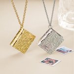 Gepersonaliseerd fotoalbum ketting met 2-6 foto's en tekst sierlijke sieraden verjaardag verjaardag Moederdag cadeau voor vrouwen moeder