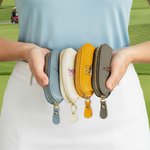Personalizzato Golf Elements in pelle PU Multicolore Borsa portaoggetti da golf con 6 tee da golf e nome Regalo di compleanno sportivo per giocatori di golf