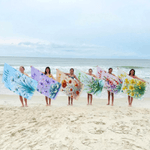 Personlig fødselsblomst Hurtigtørkende overdimensjonert mikrofiberstrandhåndkle med navn Reise Essentials Beach Party Gave til familievenn