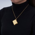 Gepersonaliseerd fotoalbum ketting met 2-6 foto's en tekst sierlijke sieraden verjaardag verjaardag Moederdag cadeau voor vrouwen moeder