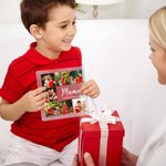 Personalised 7 Family Photos Collage Square Acrylic Plaque with Title and Text Home Decor Mother's Day Birthday Gift for Mom Grandmother