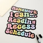 Personalisierte bunte Regenbogen Whiteboard Klassenzimmer Magnete mit Text interaktive Lehrmittel zurück zu Schule Geschenk für Lehrer