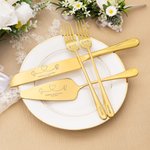 Slice Into a Lifetime of Sweet Memories - Personalized Engraved Names and Date Cake Cutting Set Wedding Bridal Shower Gift