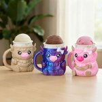 Personalisierte Highland Cow Ice Cream Pint Halter mit versteckten Würfel Schublade und Name Geburtstag Geschenk für Highland Cow Liebhaber