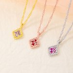 Collier de chaîne torsadée personnalisé Vintage Birthstone Bijoux délicats Anniversaire Fête des mères Cadeau pour femme