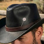 Personalized Cattle Brand Turquoise Initials Western Style Cowboy Toothpick Hat Pin Birthday Father's Day Anniversary Gift for Cowboy Man