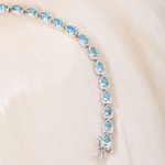 Personligt Teardrop Birthstone Tennisarmband Elegant Dainty Smycken Födelsedag Mors dag Jubileum Present till mamma Fru Flickvän Vän