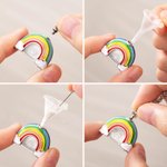 Personalisierte Regenbogenbrücke Pfote drucken Einäscherung Urne Halskette für Asche mit eingraviertem Text und Portrait Geburtstag Memorial Geschenk für Katze Hundeliebhaber