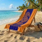 Personalisierte Farbe Blocking Tier schnell trocknen weich überdimensioniert Strandtuch mit Namen Sommer Urlaub Strand Party Geburtstag Geschenk für Familie Freunde