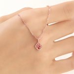 Collier de chaîne torsadée personnalisé Vintage Birthstone Bijoux délicats Anniversaire Fête des mères Cadeau pour femme