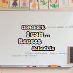 Personalisierte bunte Regenbogen Whiteboard Klassenzimmer Magnete mit Text interaktive Lehrmittel zurück zu Schule Geschenk für Lehrer