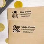 Personalisierte Klasse von 2026 Graduierung Saison Adresse Etiketten Aufkleber mit Namen Umschlag Einladung Dekor Graduierung Party Favor für Absolvent Lehrer
