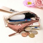 Personalisiertes Mini-Geldbörsen-Set mit niedlichem Hochlandrind | mit Handschlaufe und Namen | Muttertag Geburtstag Geschenk für Frauen