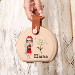 Personalised Birth Flower Cartoon Character Sewing Tool Box with Name Daily Storage Birthday Gift for Sewing Lovers