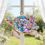 Personalised Crystal Turtle Sun Catcher Acrylic Ornament with Title and Names Mother's Day Birthday Gift for Mom Grandma