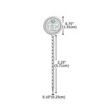 Personalized Cattle Brand Turquoise Initials Western Style Cowboy Toothpick Hat Pin Birthday Father's Day Anniversary Gift for Cowboy Man