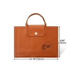 Personalized Wreath Butterfly Lion PU Leather Briefcase with Initial and Name Office Accessory Business Trip Gift for Workers Colleagues
