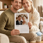 Personalised 12 Photos 2026 2027 Calendar with Text Special Memorial Date Anniversary Birthday Gift for Newborn Family Friends