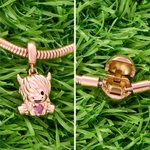 Henkilökohtainen Söpö Highland Cow Birthstone rannekoru Initial Dainty Korut Syntymäpäivä Ystävänpäivä Vuosipäivä Lahja naisille