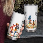 Gobelet personnalisé maman fille avec nom et fleur de naissance Cadeau de fête des mères pour maman grand-mère