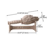 Personalized 3D Printed Tactical Knife Grip Knife Hand Ornament with Text Military Desk Decor Retirement Gift for Veterans Military Enthusiasts