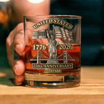 Verre à whisky personnalisé avec nom et année pour la fête des pères Cadeau d'anniversaire pour les hommes amoureux de la culture américaine