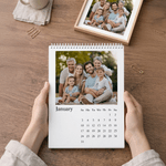 Personalised 12 Photos 2026 2027 Calendar with Text Special Memorial Date Anniversary Birthday Gift for Newborn Family Friends