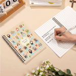 Cahier à spirales A5 personnalisé avec nom et 120 pages lignées Cadeau de prière de baptême pour enfants catholiques