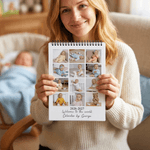 Personalised 12 Photos 2026 2027 Calendar with Text Special Memorial Date Anniversary Birthday Gift for Newborn Family Friends