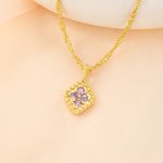 Collier de chaîne torsadée personnalisé Vintage Birthstone Bijoux délicats Anniversaire Fête des mères Cadeau pour femme