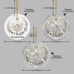 Personlig Ballerina akryl keramik glas hängande prydnad med namn träddekoration julklapp för balettälskare danslärare