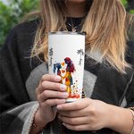 Gobelet personnalisé maman fille avec nom et fleur de naissance Cadeau de fête des mères pour maman grand-mère