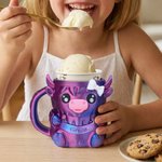 Personalisierte Highland Cow Ice Cream Pint Halter mit versteckten Würfel Schublade und Name Geburtstag Geschenk für Highland Cow Liebhaber