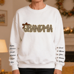 Sweatshirt à capuche rétro imprimé léopard multicolore avec titre et nom Cadeau d'anniversaire de fête des mères pour maman grand-mère