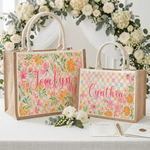 Sac en toile de jute avec nom Cadeau d'anniversaire de la fête des mères pour femme