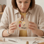 Personalised Birth Flower Cartoon Character Sewing Tool Box with Name Daily Storage Birthday Gift for Sewing Lovers