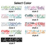 Housse de protection pour volant de voiture personnalisée avec nom et nuage de mots Cadeau d'anniversaire pour famille, ami, propriétaire de voiture