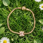 Henkilökohtainen Söpö Highland Cow Birthstone rannekoru Initial Dainty Korut Syntymäpäivä Ystävänpäivä Vuosipäivä Lahja naisille