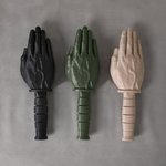 Personalized 3D Printed Tactical Knife Grip Knife Hand Ornament with Text Military Desk Decor Retirement Gift for Veterans Military Enthusiasts