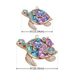 Personalised Crystal Turtle Sun Catcher Acrylic Ornament with Title and Names Mother's Day Birthday Gift for Mom Grandma